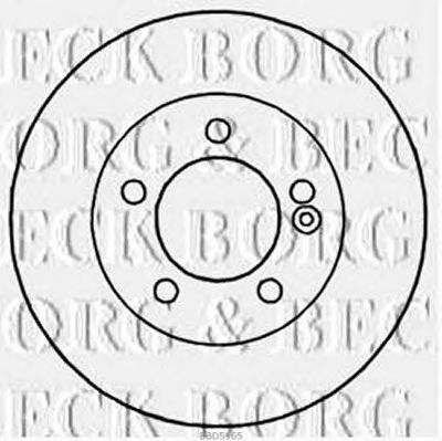 BORG & BECK bbd5165 -  Тормозной диск